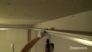 Потолок, гипсокартонные короба и светодиодная подсветка