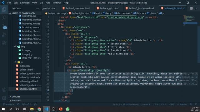 Tutorial Bootstrap5 #6 list Group смотреть онлайн