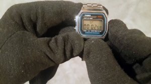 Полный Видеобзор часов CASIO A159W. Как настроить. Как уменшить ремишок