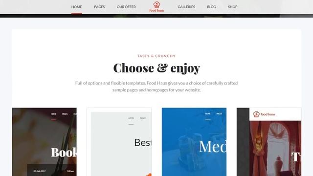 Food Haus - Restaurant WordPress Theme смотреть онлайн