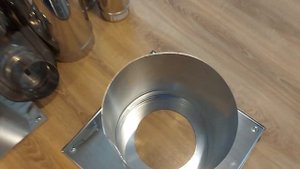 установка печи гармошка tmf inox + монтаж дымохода ferrum 1 часть