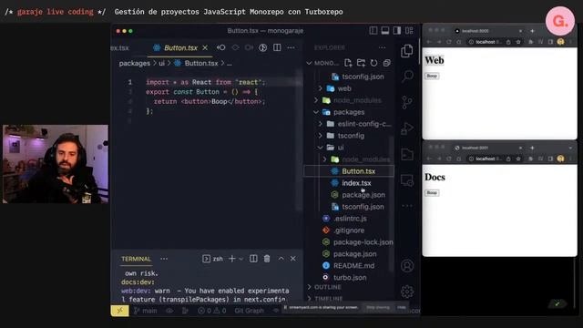 Gestión de proyectos JavaScript con Monorepo con Turborepo | Carlos Azaustre смотреть онлайн