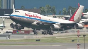 Massive Birds Attack Boeing 747 Causing Emergency Landing | X-Plane 11