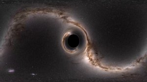 falling into a black hole - 360° simulation