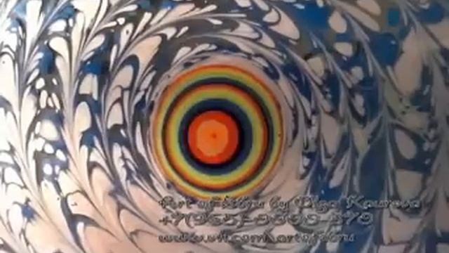 Эбру под водой - Ebru under water (by Olga Kaurova) смотреть онлайн