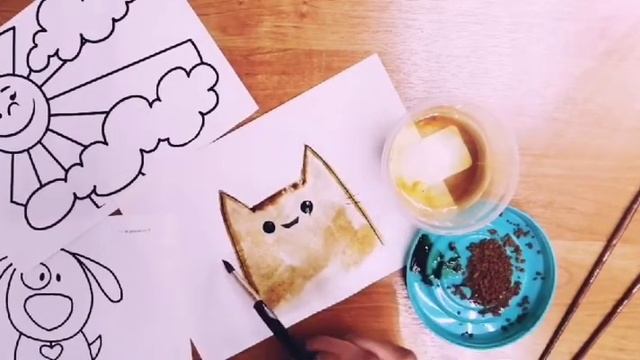 Рисование кофе смотреть онлайн