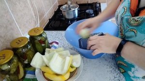 Если перезрели кабачки, заготовка на зиму.