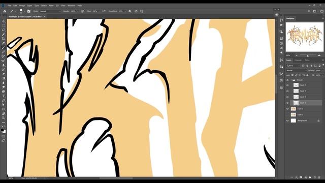How to make Death Metal Logo | BLACKLIGHT timelapse process смотреть онлайн