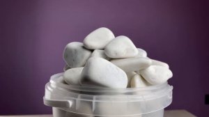 Мраморная галька Round Stone белая, 20-40 мм