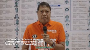 #12 Omar De La Cerna Labuntog for District 2 Councilor of Cagayan de Oro 2016