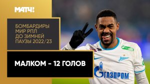 Все голы Малкома в первой части сезона Мир РПЛ 2022/23