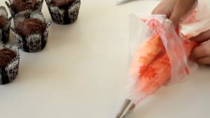Шоколадные Капкейки с шоколадом. Украшение капкейков
