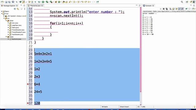 Program to Find the Factorial of the Number in Java | Java Training in chandigarh смотреть онлайн