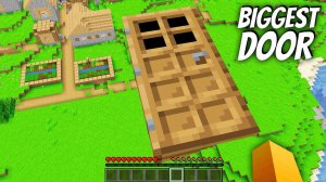 Я нашёл САМУЮ БОЛЬШУЮ ДВЕРЬ в Майнкрафт ! Что внутри ПОДЗЕМНОЙ БАЗЫ ?
