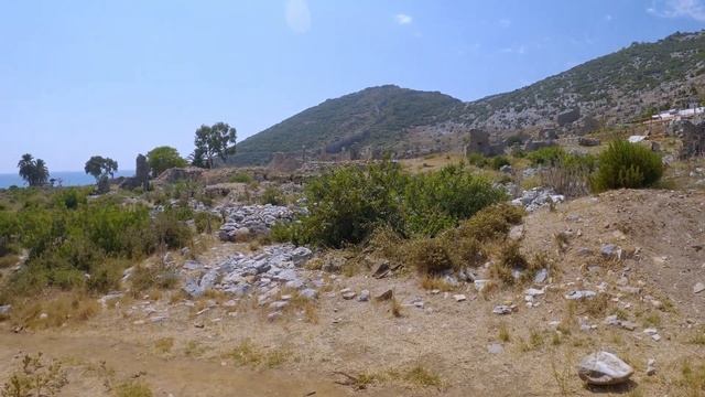 В Турцию на авто. Руины древнего, античного города Анемуриум. МЕРСИН, АНАМУР. смотреть онлайн