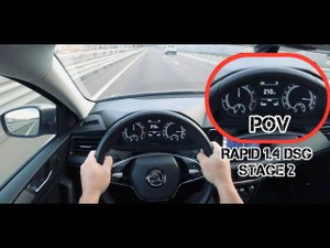 Skoda rapid 1.4 stage2. Sochi driving pov. Шкода рапид 1.4 ст2. Сочи за рулем от первого лица