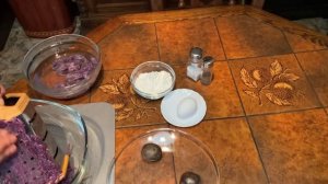 Фиолетовый картофель! Драники! Рецепт драников из фиолетового картофеля!
