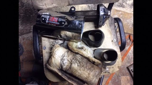 Ремонт глушителя Yoshimura