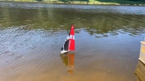 Sailboat Volantex Compass RG65 first run on river “Msta”, Novgorod region