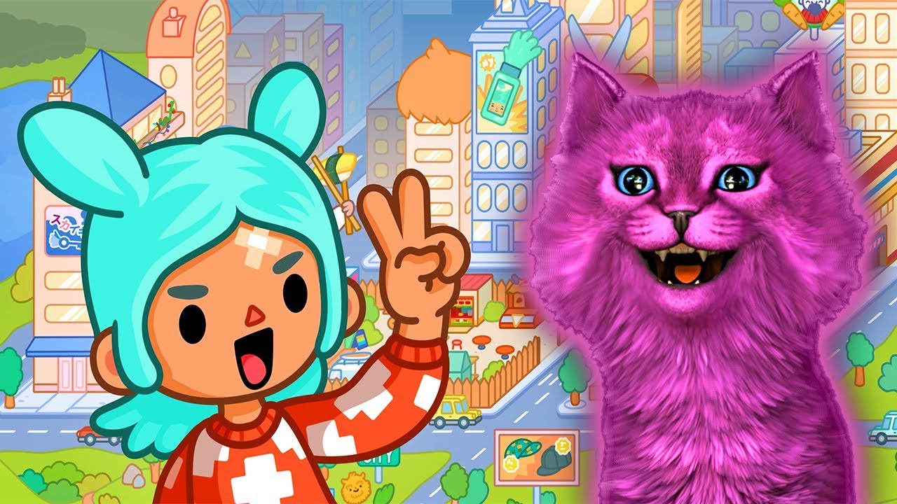 TOCA LIFE 2 ИГРА для ДЕТЕЙ говорящий КОТЕНОК АБИ играет ДЕТСКИЙ ЛЕТСПЛЕЙ #44
