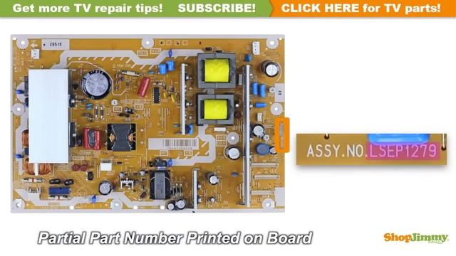 Panasonic LCD TV Repair - TV Won't Turn On - How to Replace Power Supply Board смотреть онлайн