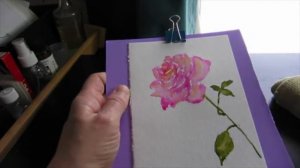 Watercolor Painting Tutorial: A Five-Minute Rose