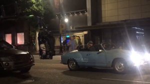 Квентин Тарантино на съемках