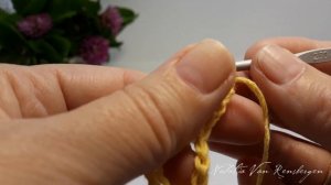 Узор вытянутые петли или Петли Соломона, Вязание крючком для начинающих