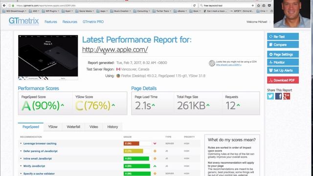 How To Use GT Metrix For Onsite SEO Analysis - Emery EPS SEO Analysis