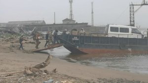 Переправа в Поронайске, о. Сахалин