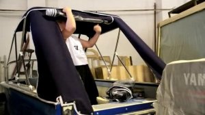 Установка тента на казанку 2М