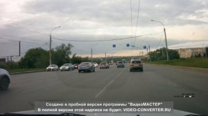 Резкое торможение на "моргающий" зеленый свет светофора