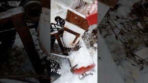 Снегоуборщик для мотоблока из газового баллона