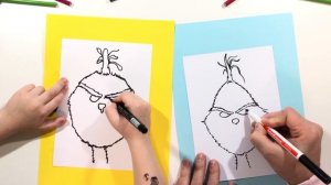 Как нарисовать Гринча / Рисуем гринча пошагово / Уроки рисования для детей / Простые рисунки