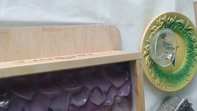 Варим лавандовое натуральное мыло, с черной глиной, декор сухоцвет лаванды  #натуральноемыло
