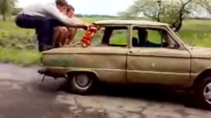 На козле | Запорожец на дыбах