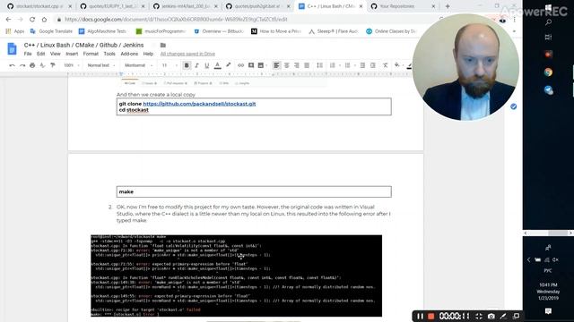 "fintech hello world" project using C++ / Linux Bash / CMake / Github / Jenkins смотреть онлайн