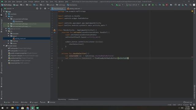 สอน Android Studio เบื้องต้น ด้วย Kotlin | เขียนแอพ #8 การใช้ RadioGroup และ RadioButton смотреть онлайн