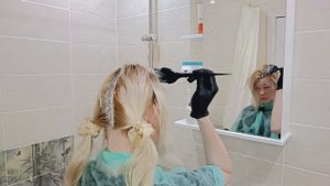 Осветление корней без порошка | Тотал блонд | Осветление волос краской