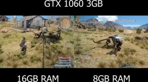 NVIDIA GEFORCE 1060 3GB        8GB RAM VS 16GB RAM