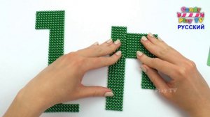 Учим Цвета с Магнитными Шариками | Учим Цифры от 1 до 20  для детей | Играем  Магнитными Шариками