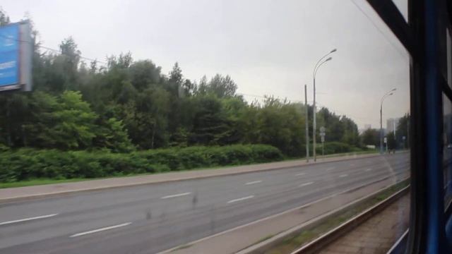 Преодолеваем Строгинский мост на чешском МТТЧ из Щукино в Строгино