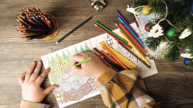 АСМР Зимняя раскраска | ASMR Winter Coloring Book | No talking смотреть онлайн