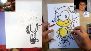 Рисуем СОНИКА / How To Draw Sonic The Hedgehog / Уроки с Тамерланом