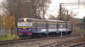 Электропоезд ЭР2-1293/1294 на перегоне Таллин-Юлемисте / ER2-1293/1294 EMU between Tallinn-Ülemiste