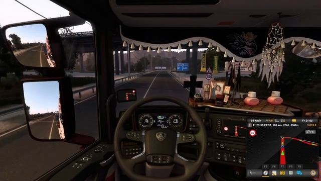 ETS 2 # 184 An der Grenze gibt es Schwierigkeiten und die Tour ist lang Part II von Pèce nach Neuma смотреть онлайн