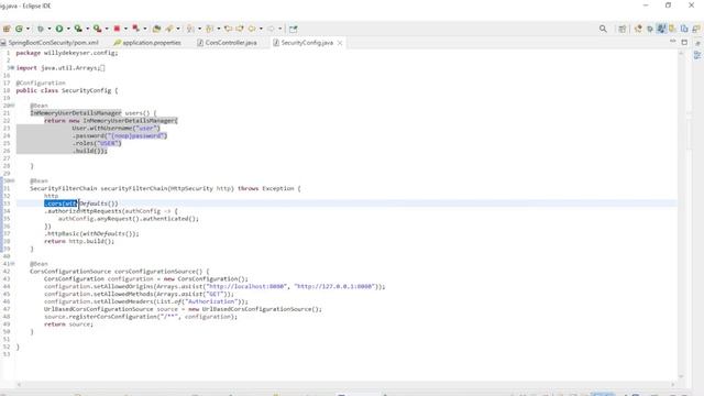 Spring Boot 3.0.0 Tutorial - CORS & Security смотреть онлайн