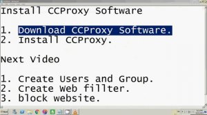 Install CCProxy Software part 1