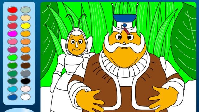 Лунтик и его Бабушка Капа и Дедушка Шер. Игра раскраска .Развивающее видео для самых маленьких! смотреть онлайн