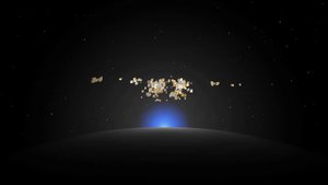 Футаж для начала фильма с 3D титрами: СТУДИЯ ПРЕДСТАВЛЯЕТ